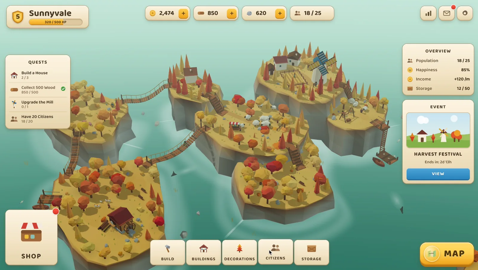 Islands Cozy Game