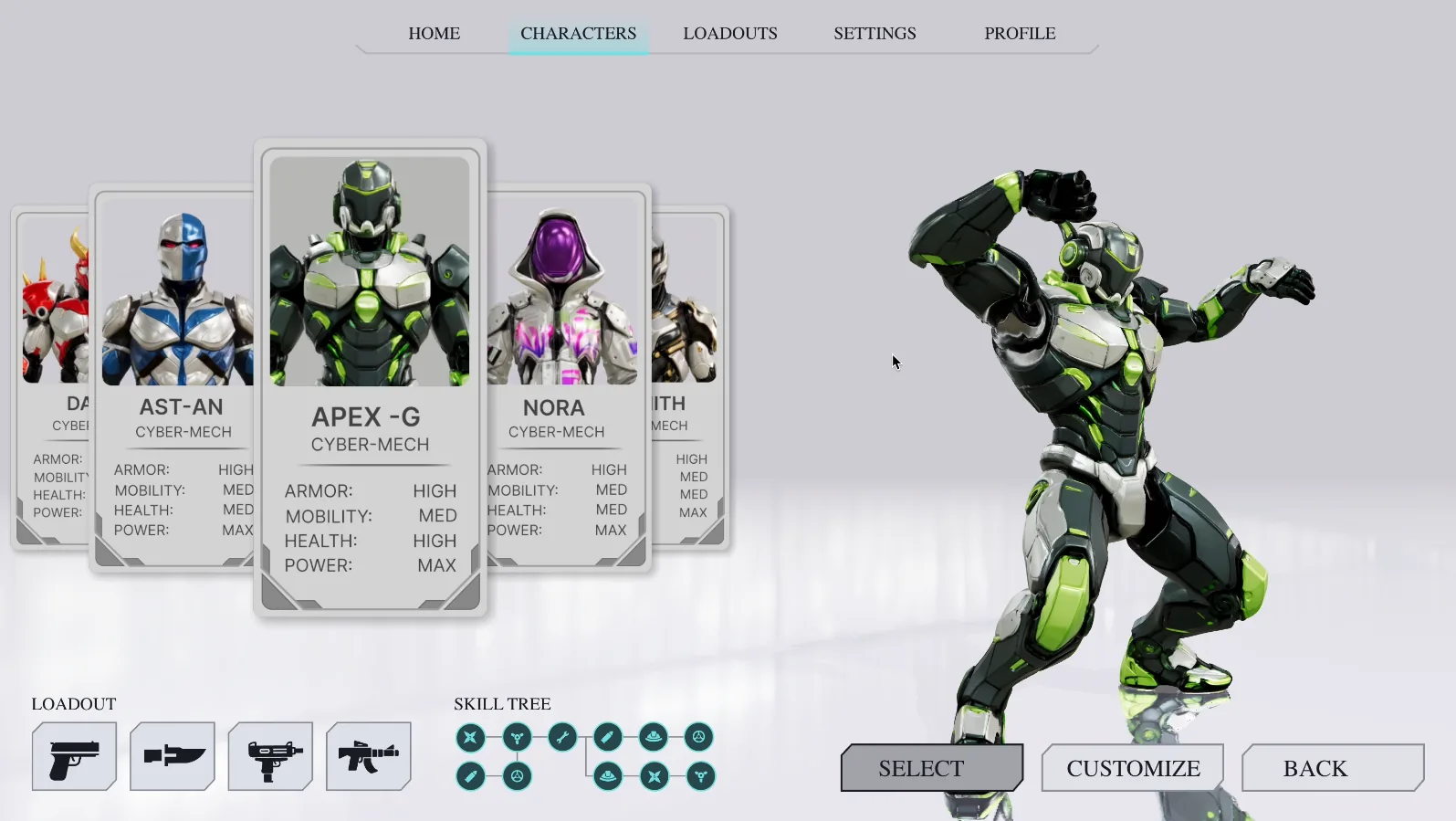 Game Hero UI