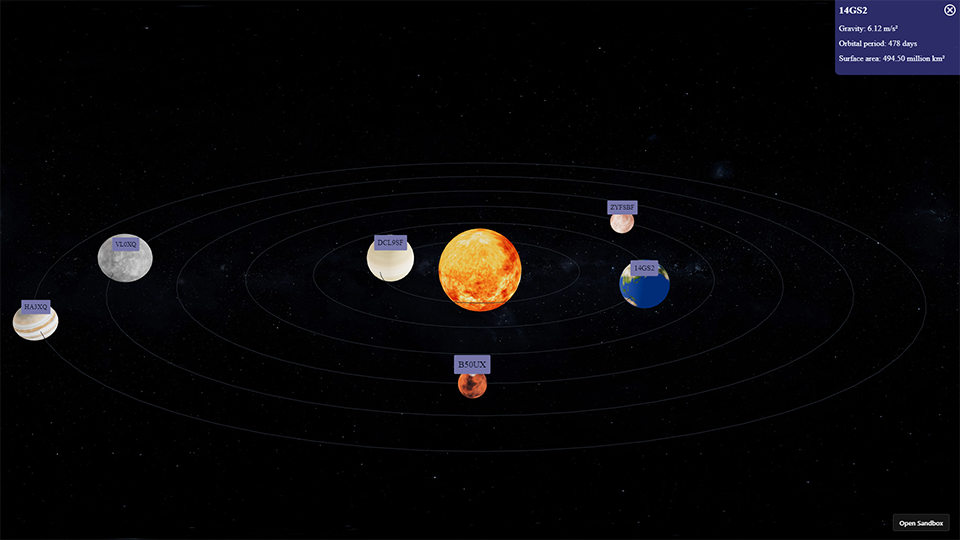 Animated Solar System